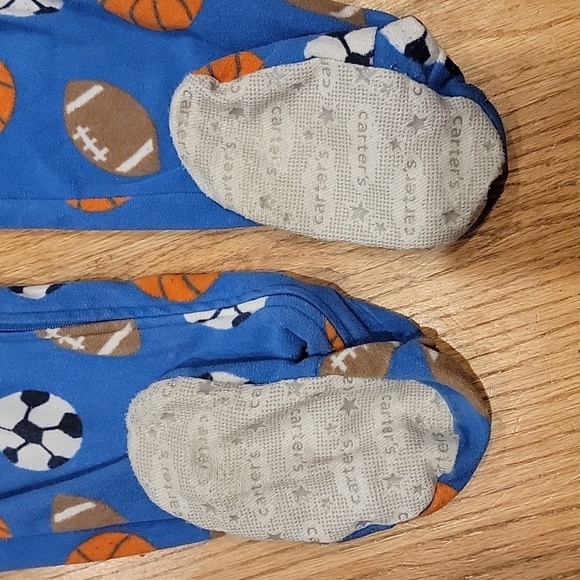 Carter's Footed Onesie Fleece Sports Pajamas - Picture 3 of 6